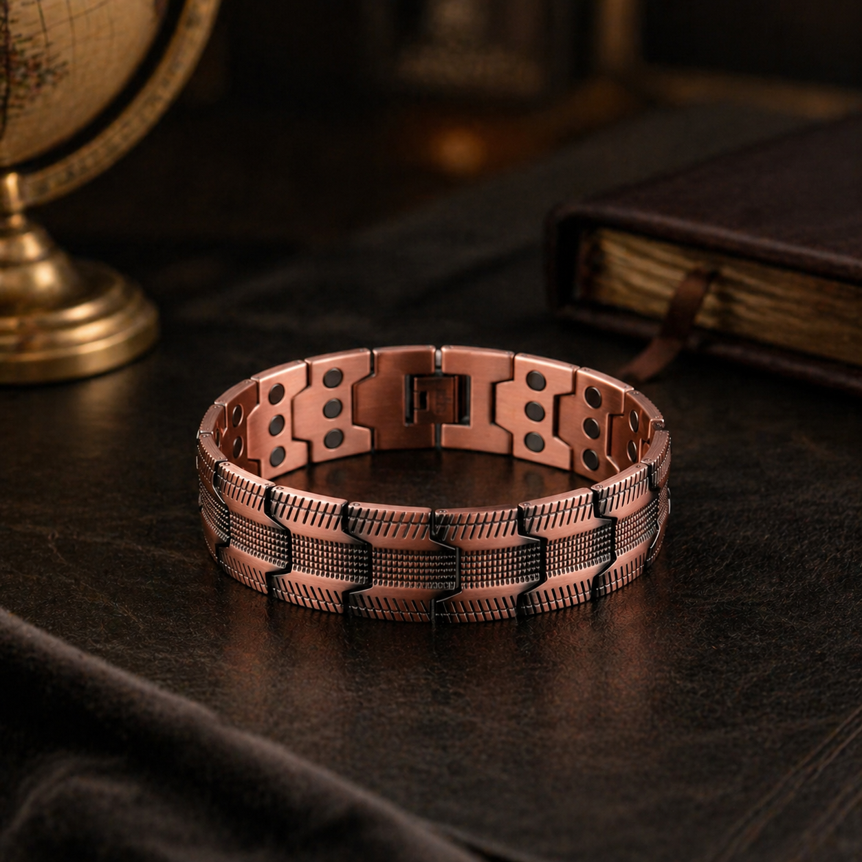 EnerGlo™ | Kupferarmband mit Magnetischer Unterstützung für Jeden Tag