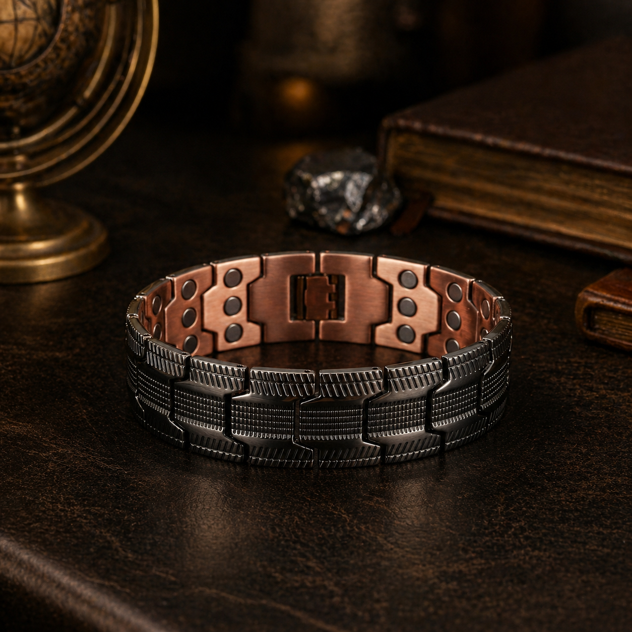 EnerGlo™ | Kupferarmband mit Magnetischer Unterstützung für Jeden Tag
