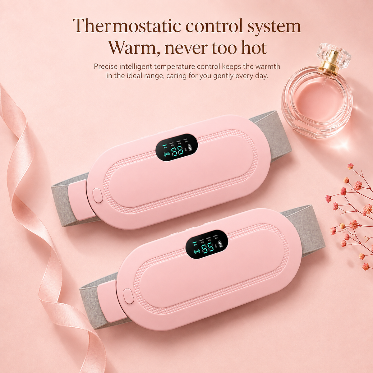 CramVera™ Perioden-Wärmegürtel – Wärme & Massage zur Linderung von Menstruationskrämpfen