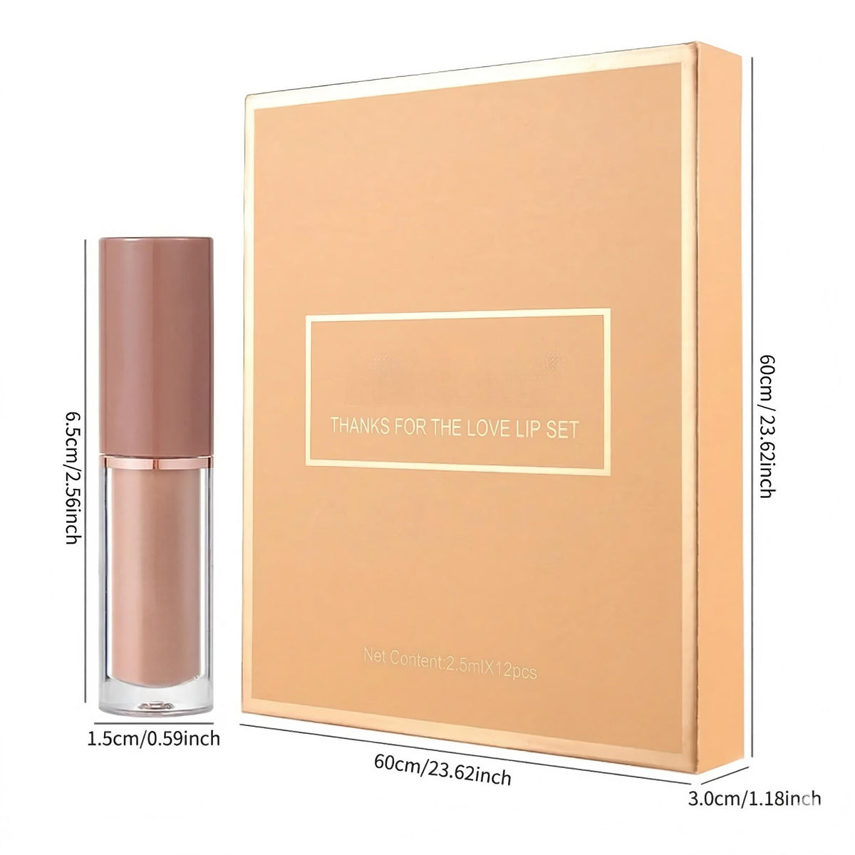 LipVella™ 12-Farben Flüssig-Lippenstift-Set – Hochpigmentierte Farben, langanhaltender Halt & samtiges Finish