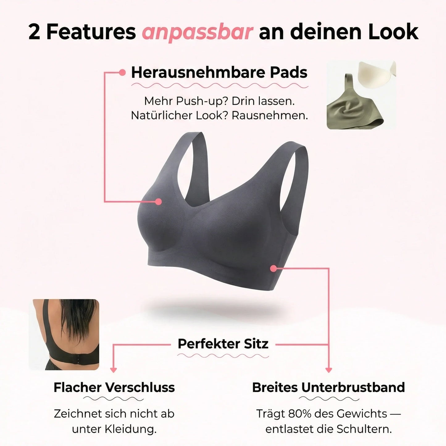 NUBELA™  - Nahtloser Premium BH Gratis Bundle