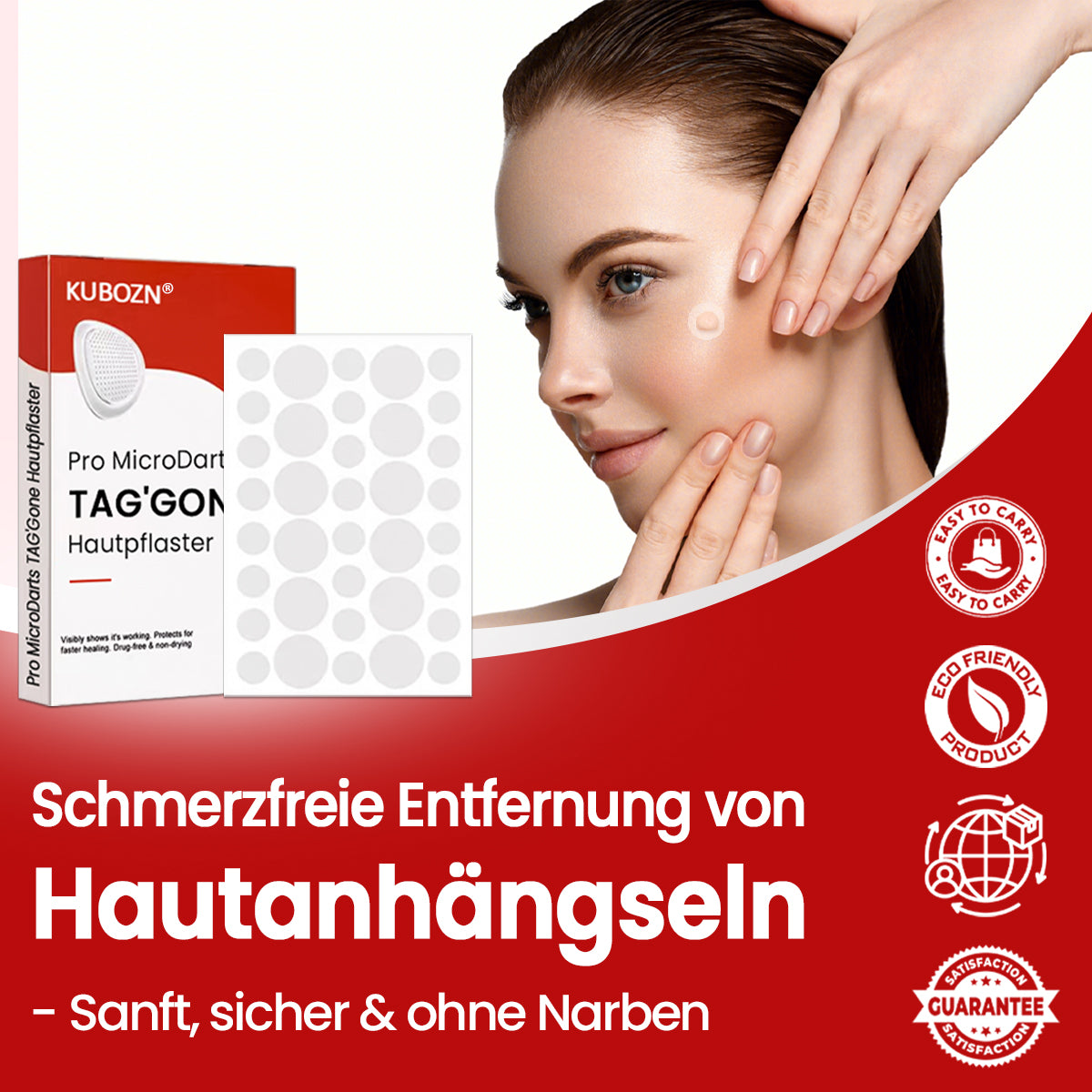 KUBOZN® Hautpflaster zur Skin-Tag-Entfernung  🅱︎