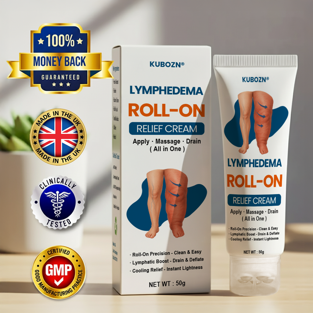 Lymphdrainage Roll-On Creme | Kühlende Pflege bei geschwollenen & schweren Beinen