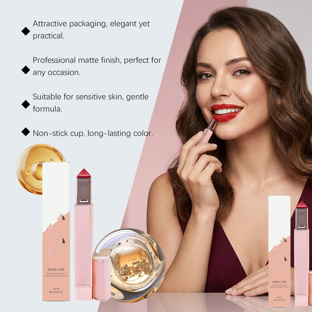 Plumpéa™ Hydratisierender Lip-Plumping-Gloss-Balsam – Voluminöse Lippen & intensiver Glanz