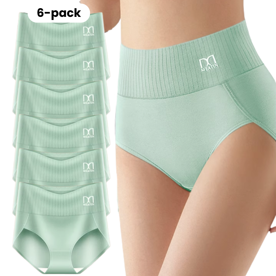 ComfortCurve™ 6er-Pack Hochtaillierte Stützslips mit Bauchunterstützung