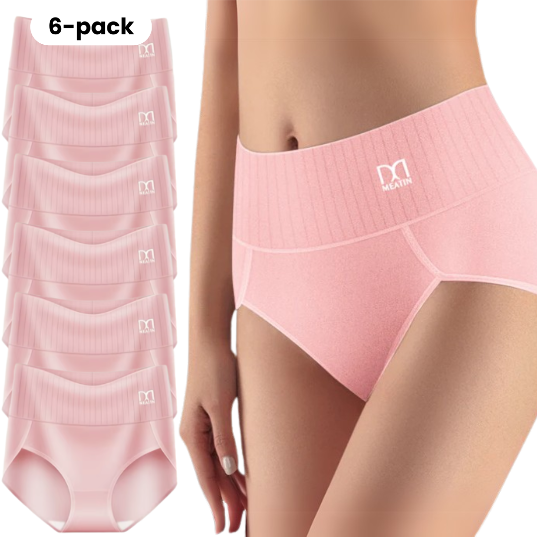 ComfortCurve™ 6er-Pack Hochtaillierte Stützslips mit Bauchunterstützung