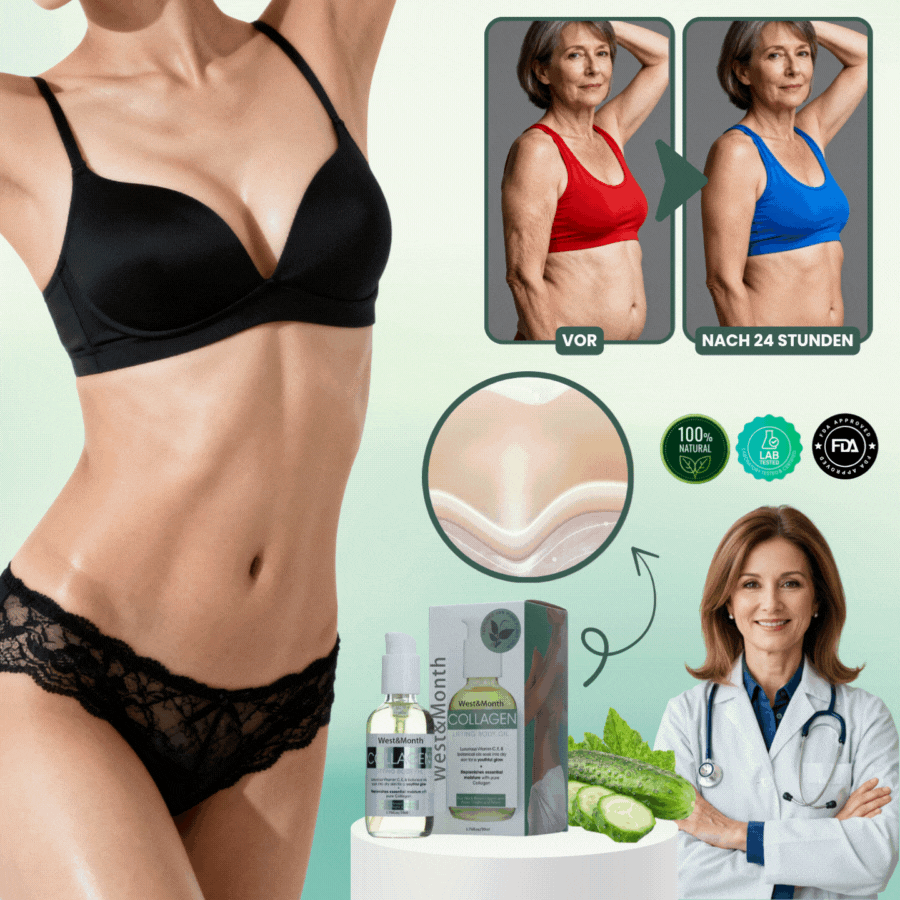 DermaLisse™ Kollagen-Lifting Körperöl – Für Glatter & Straffer Aussehende Haut