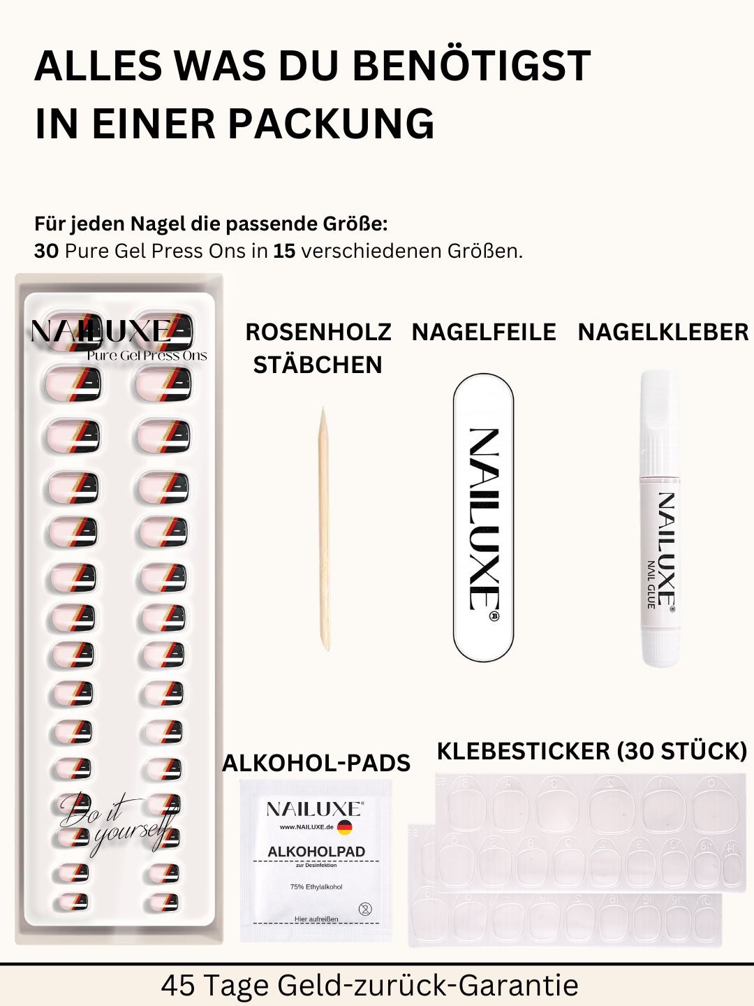 Nailux™ | Weltmeister Set / Pure Gel Press Ons