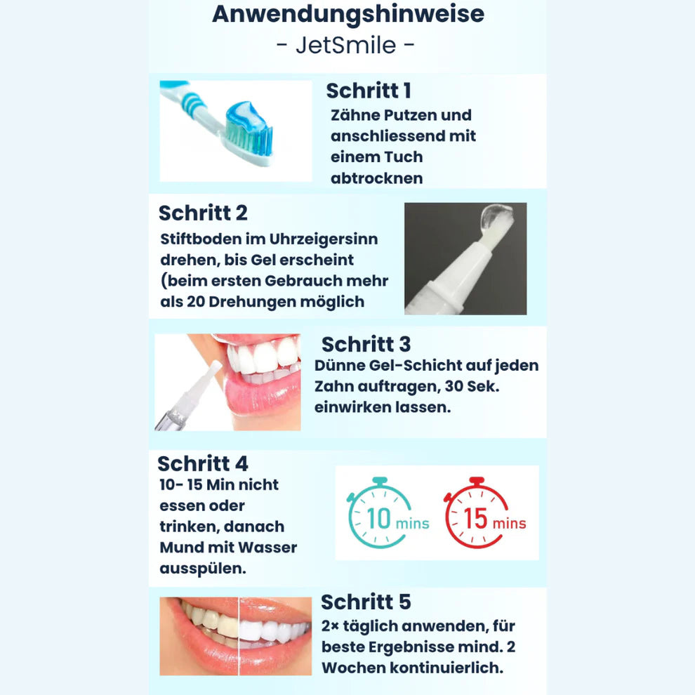 JetSmile™ Professionelles Zahnaufhellungs-Set