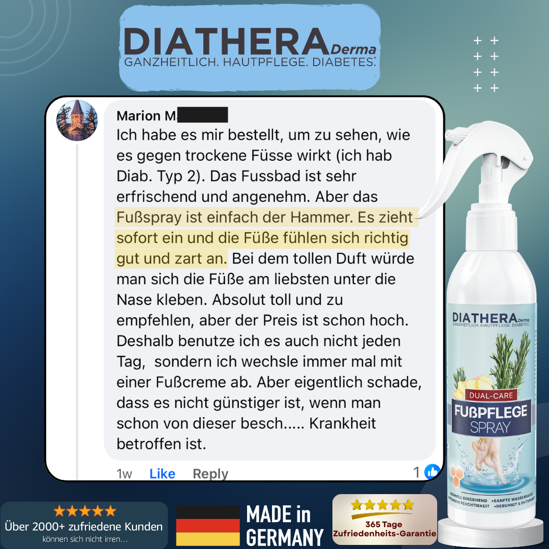 Fußspray auf Wasserbasis