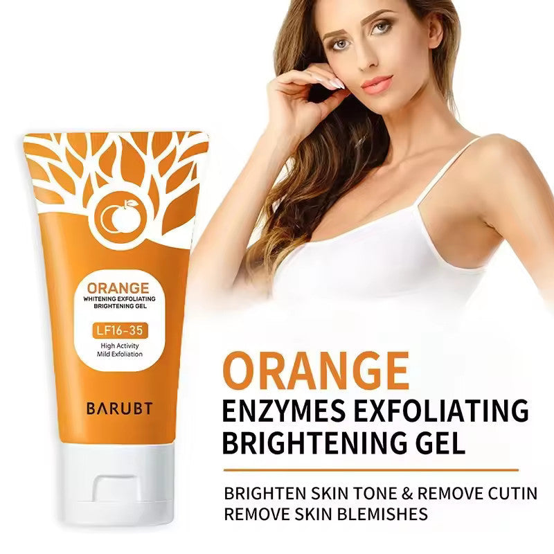 🔥 50% RABATT | OrangeGlow™ Exfoliating Gel – Sanftes Enzym-Peeling für strahlende Haut