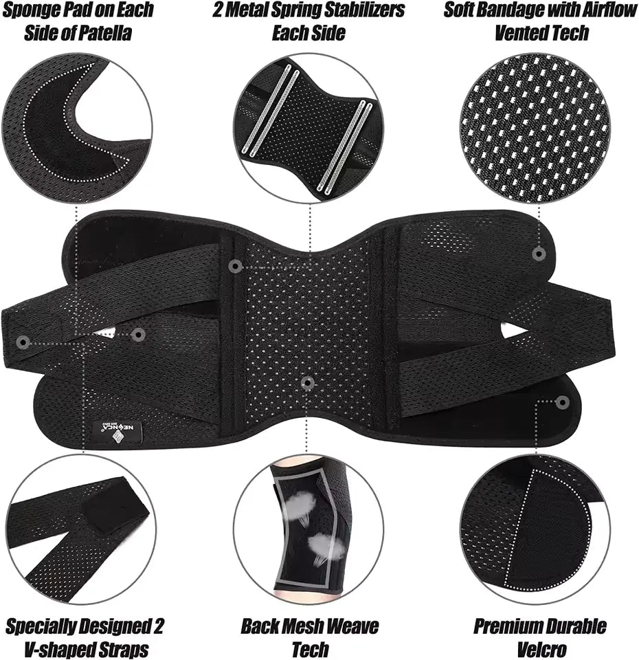 Kinetra™ 360° Kniebandage – Stabilität, Schmerzlinderung & Unterstützung bei jeder Bewegung