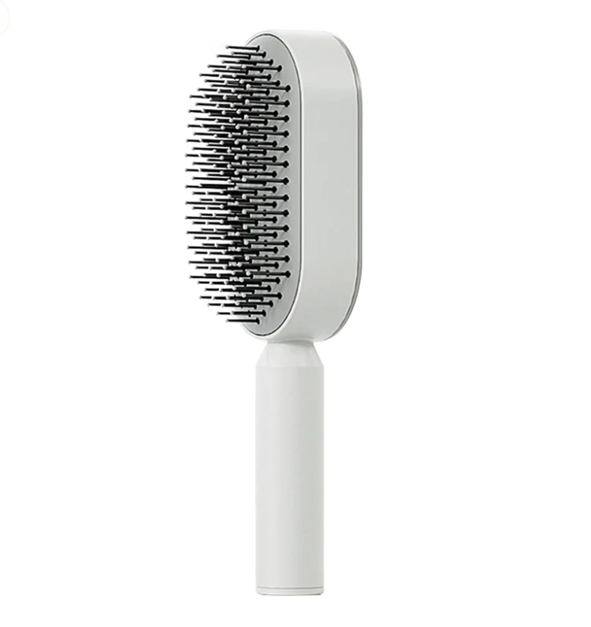 BrushEase™ Selbstreinigende Haarbürste – Hygienisch Sauber mit einem Klick