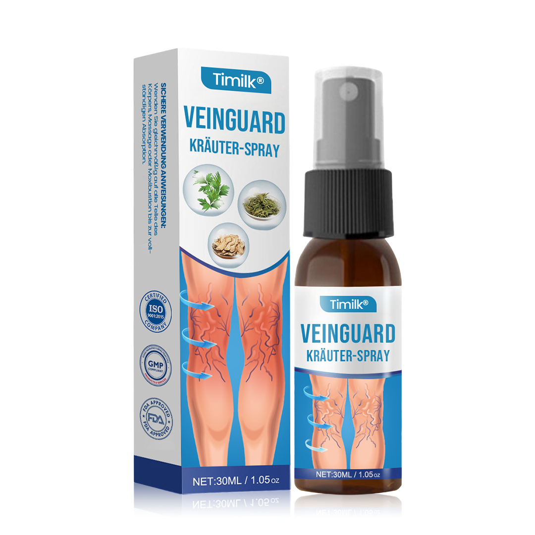 Timilk® VeinGuard Kräuterspray-✅Klinisch erwiesen, um Krampfadern in nur 7 Tagen zu beseitigen!