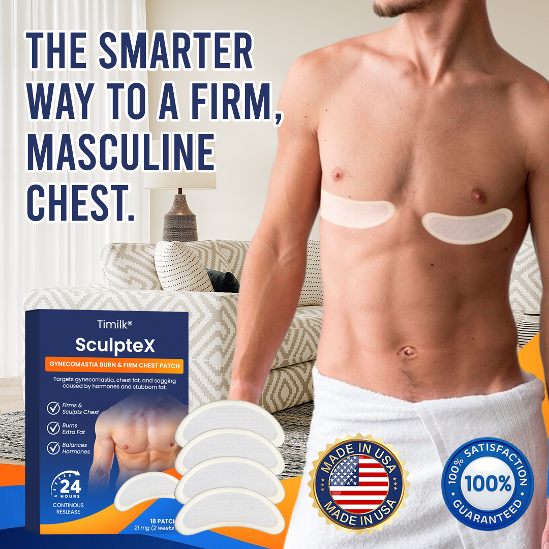 Sculptiva®  Gynekomastie Burn & Firm Brustpflaster – Für eine straffere, definiertere Männerbrust