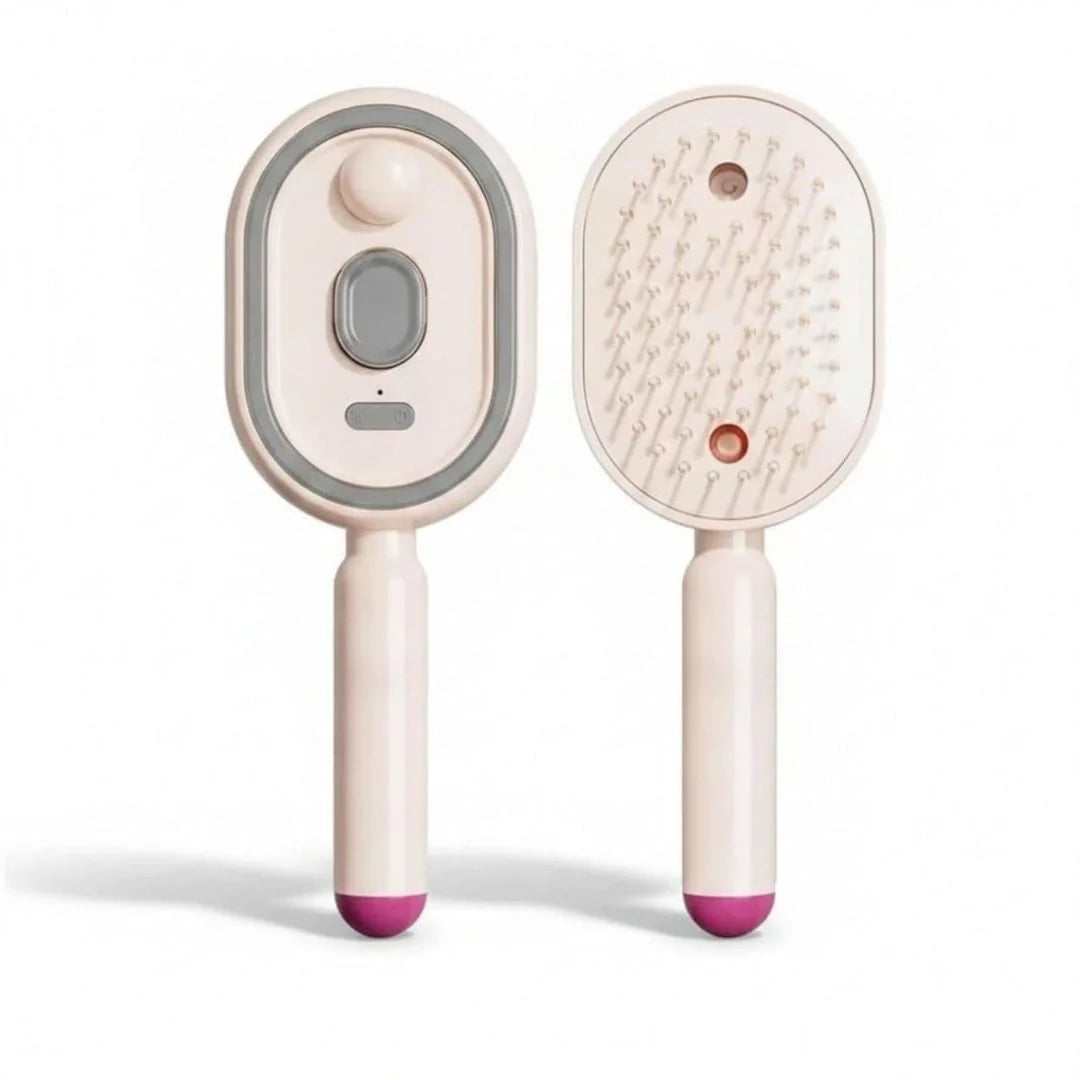 MistVeya™ Elektrische Sprüh-Massagebürste – Haare entwirren, Frizz reduzieren & Kopfhaut massieren