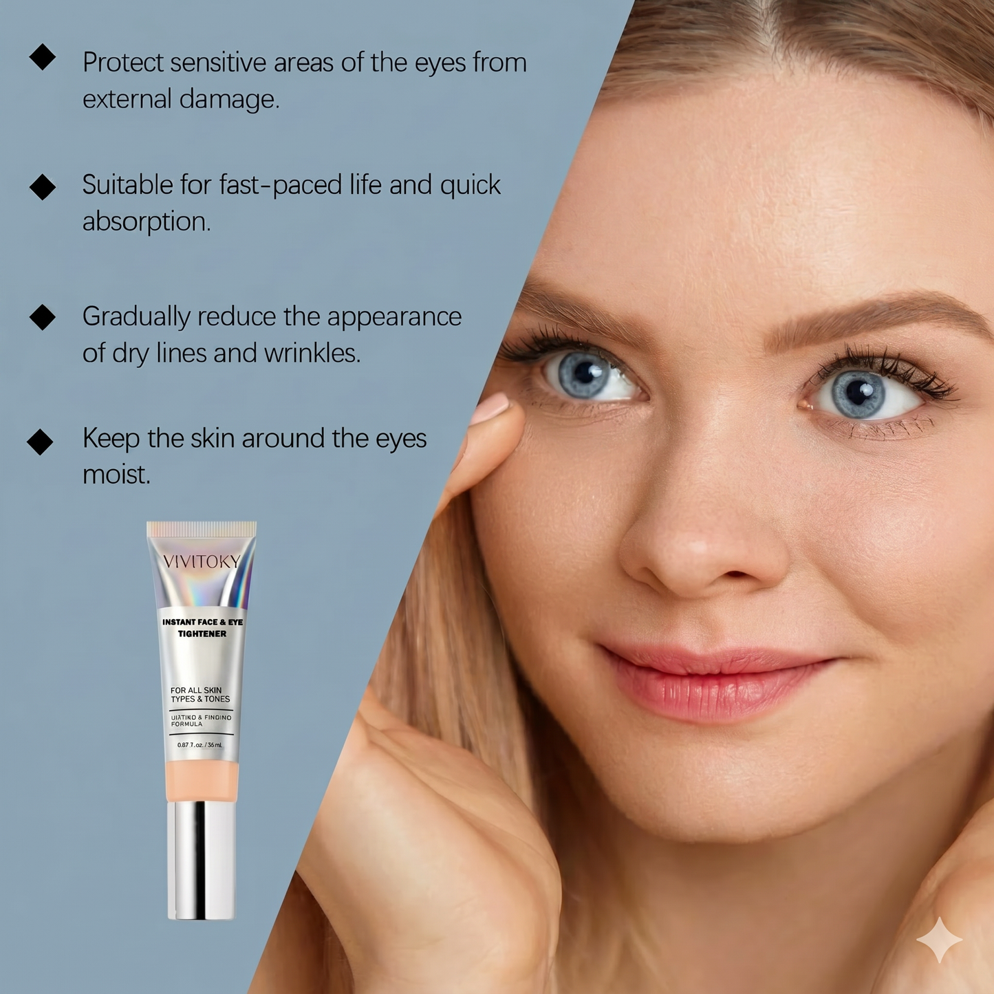 Fermelle™ Instant Face Tightener – Strafft die Haut & reduziert Falten in 60 Sekunden