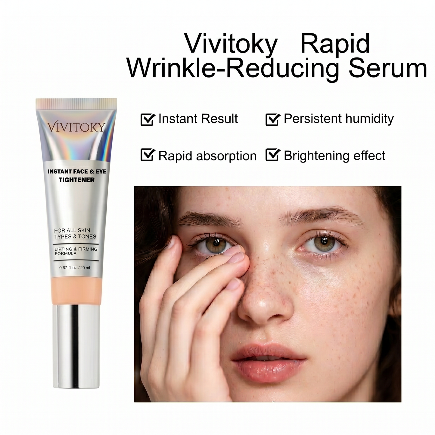 Fermelle™ Instant Face Tightener – Strafft die Haut & reduziert Falten in 60 Sekunden
