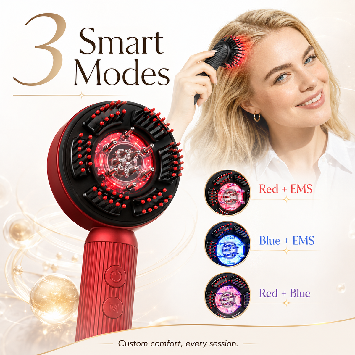 RootLisse™ LED Kopfhaut-Massagebürste – Für intensive Kopfhautpflege & eine entspannte Pflegeroutine