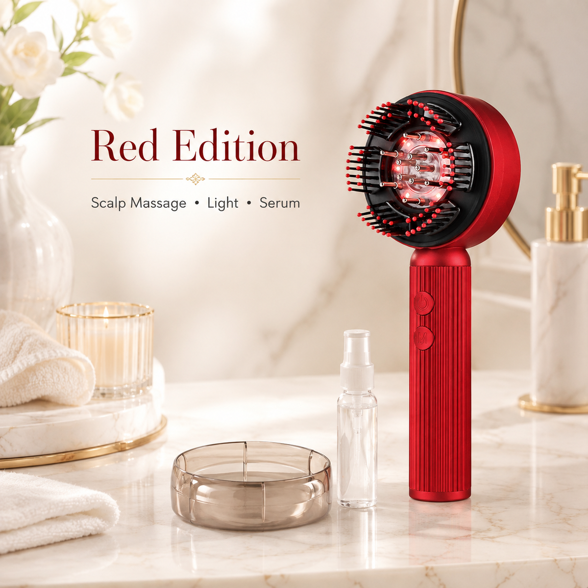 RootLisse™ LED Kopfhaut-Massagebürste – Für intensive Kopfhautpflege & eine entspannte Pflegeroutine