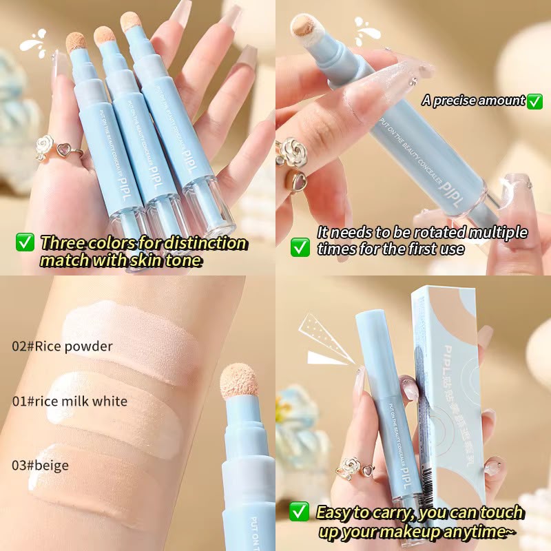 Lunavera™ 3-in-1 Concealer-Stift für Augenringe, Unreinheiten & einen ebenmäßigen Teint