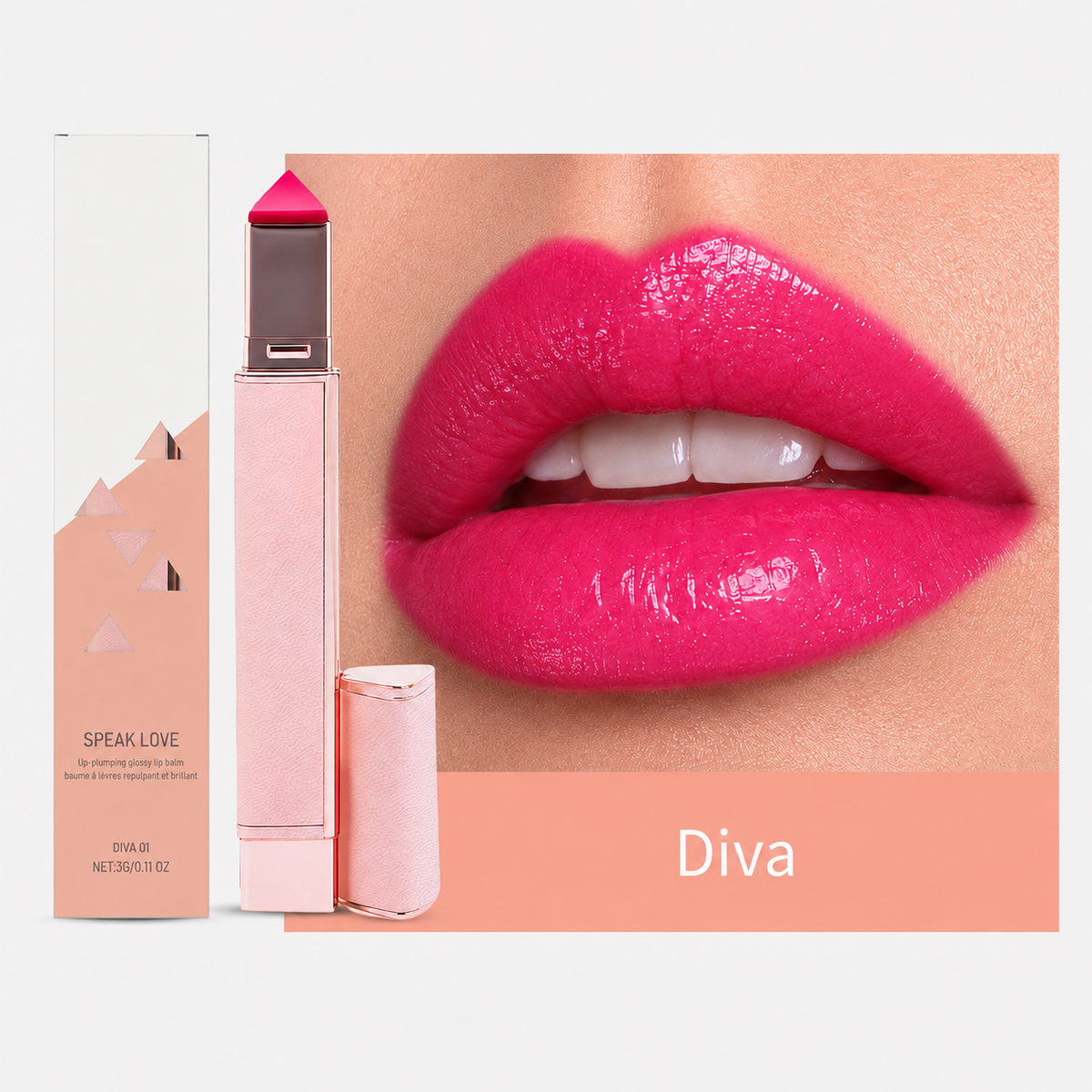 Plumpéa™ Hydratisierender Lip-Plumping-Gloss-Balsam – Voluminöse Lippen & intensiver Glanz