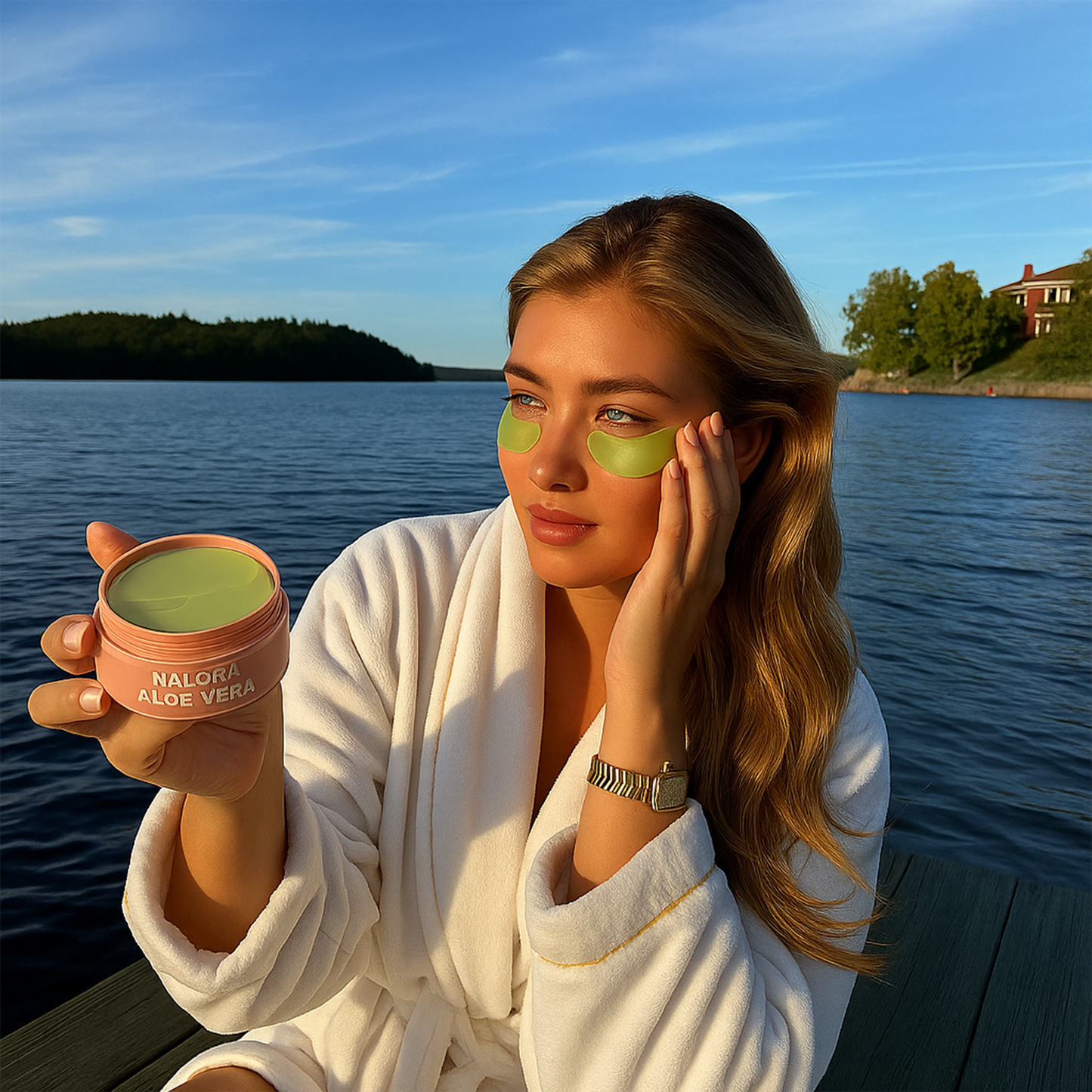 AloeGlow™ Aloe Vera Augenpads – Gegen Müde & Geschwollene Augen