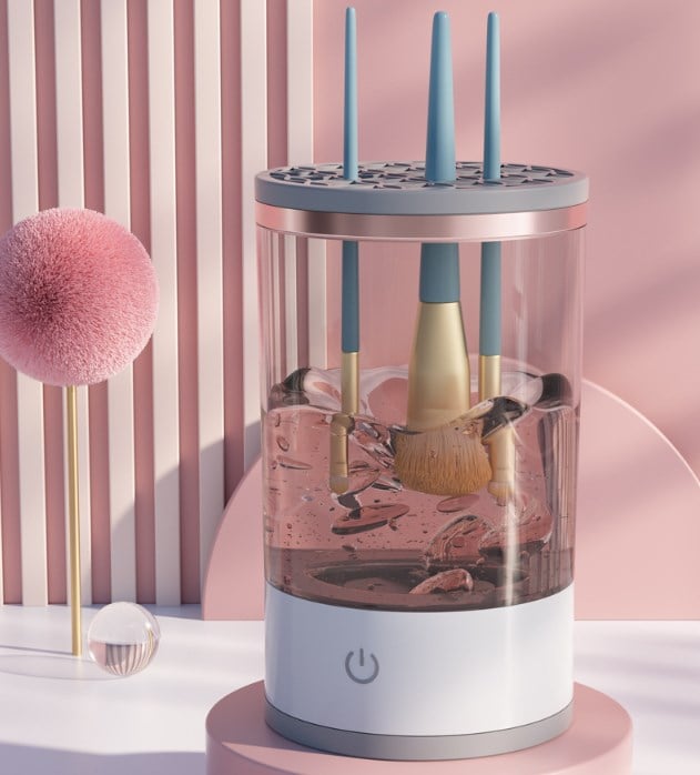 BrushSpa™ Elektrischer Make-up-Pinselreiniger – Schnelle Tiefenreinigung & Trocknung