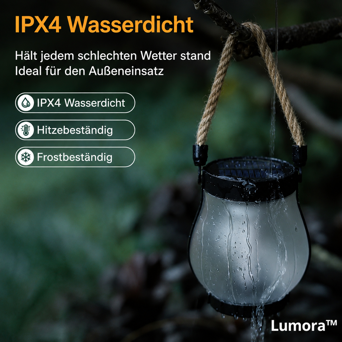 Lumora™ – Solar-Laternen für den Außenbereich