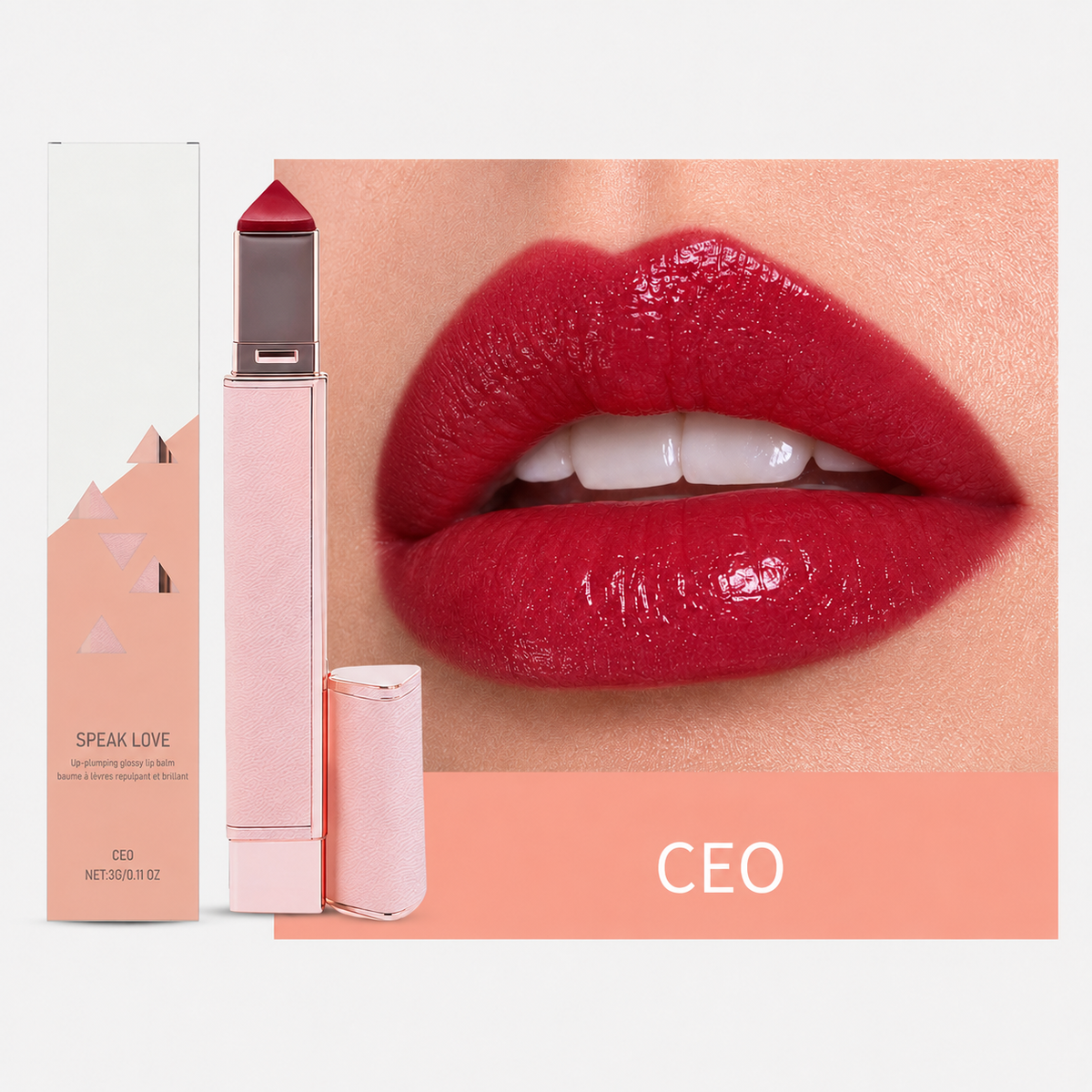 Plumpéa™ Hydratisierender Lip-Plumping-Gloss-Balsam – Voluminöse Lippen & intensiver Glanz