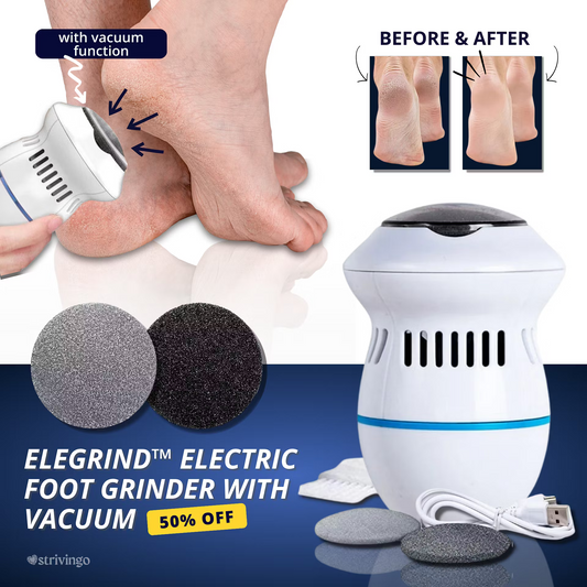 🔥 50% RABATT | ELEGRIND™ Elektrischer Hornhautentferner mit Vakuum – Für seidig glatte Füße
