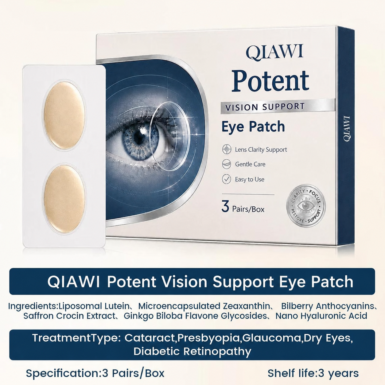 VisionLuma™ Potentes Augenpflaster – Für klare Sicht & entspannte, müde Augen