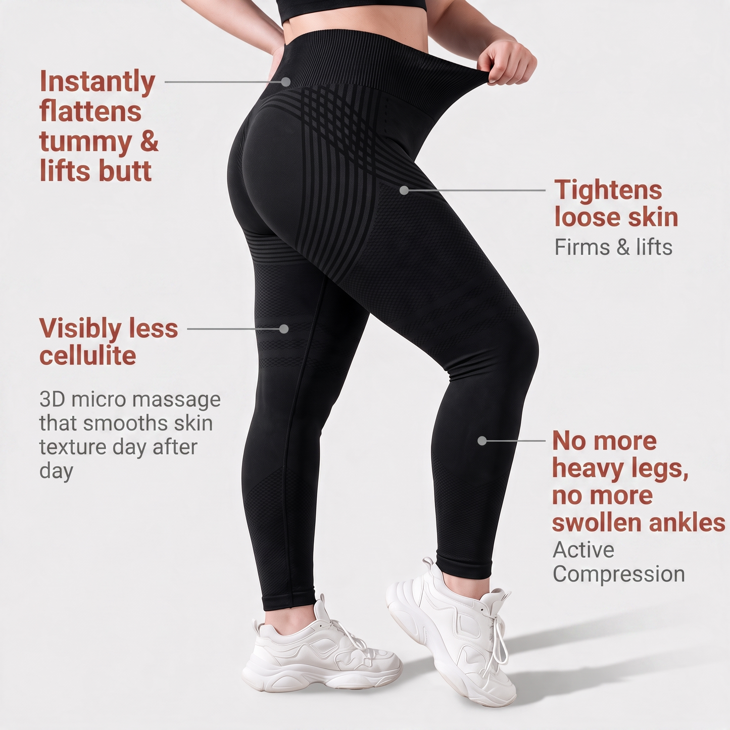 SculptLuxe™ Figurformende 3D-Kompressionsleggings – Glattere Haut, definierte Silhouette & leichtere Beine