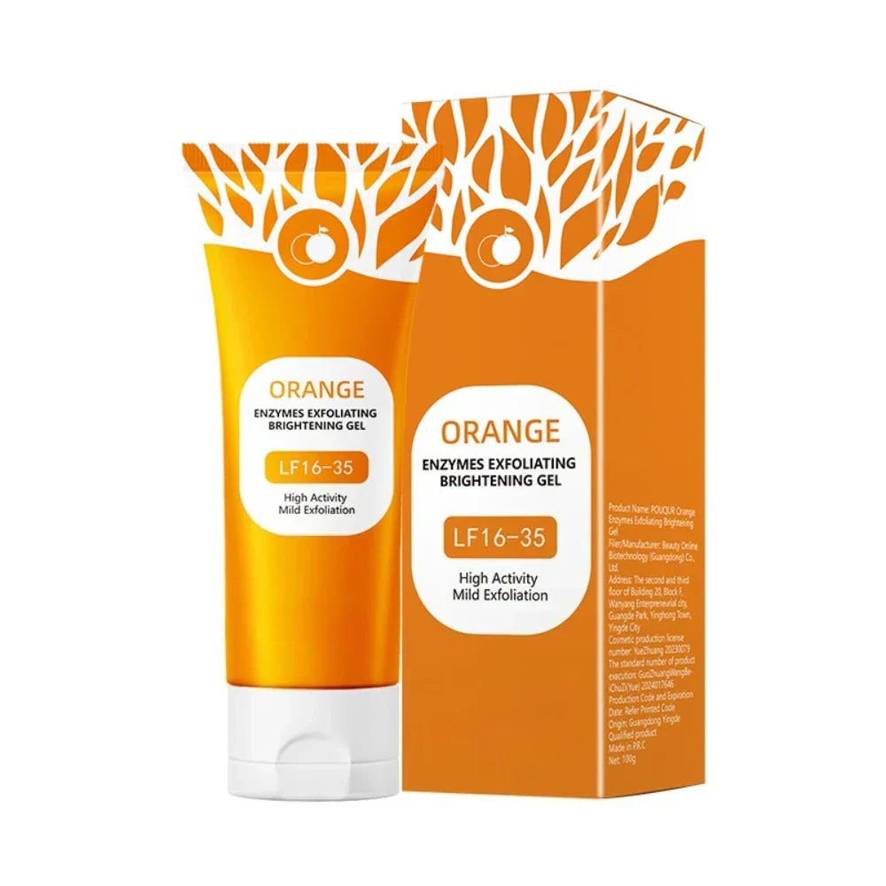 🔥 50% RABATT | OrangeGlow™ Exfoliating Gel – Sanftes Enzym-Peeling für strahlende Haut