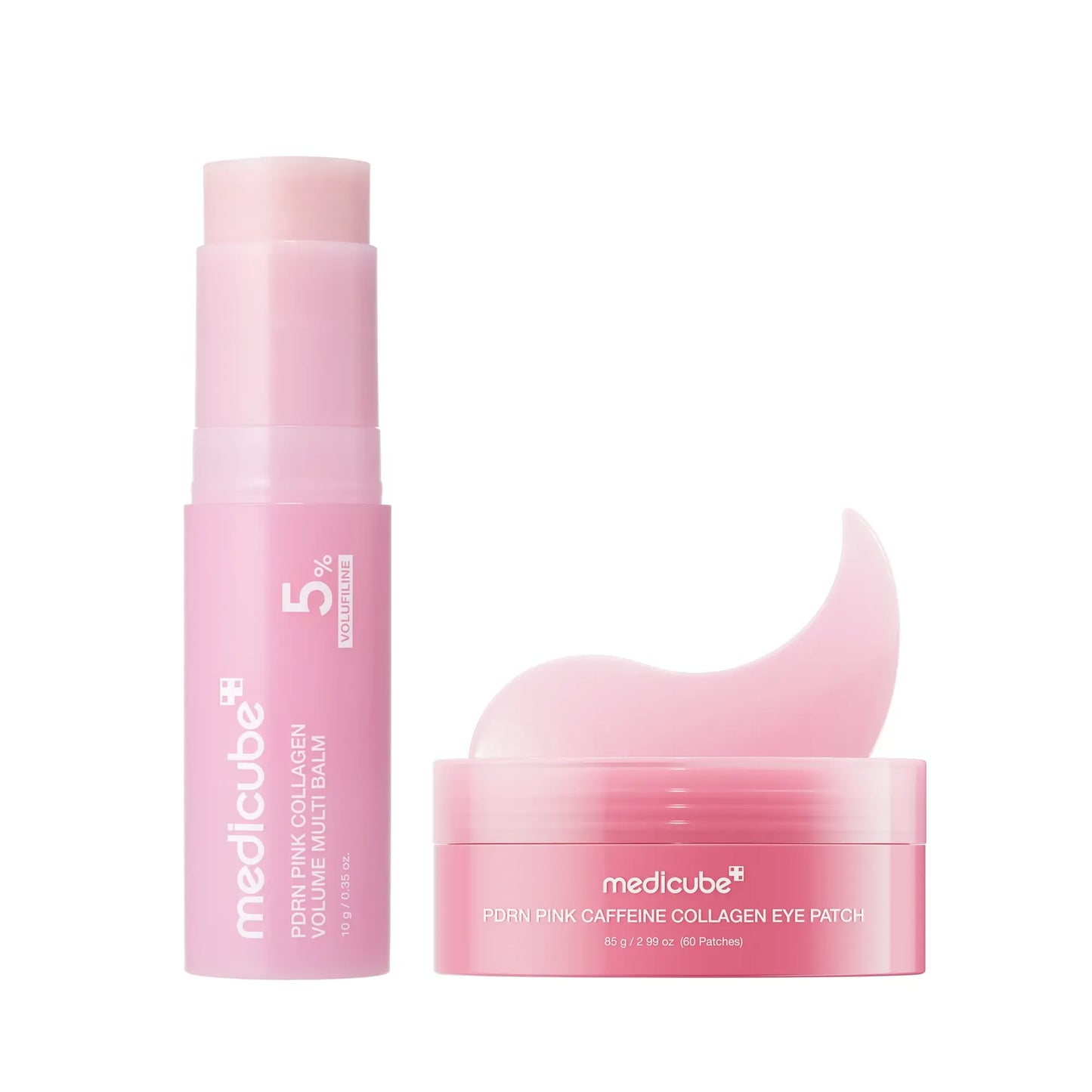 Pink Caffeine Collagen Augenpads + Pink Collagen Volume Multi-Balsam