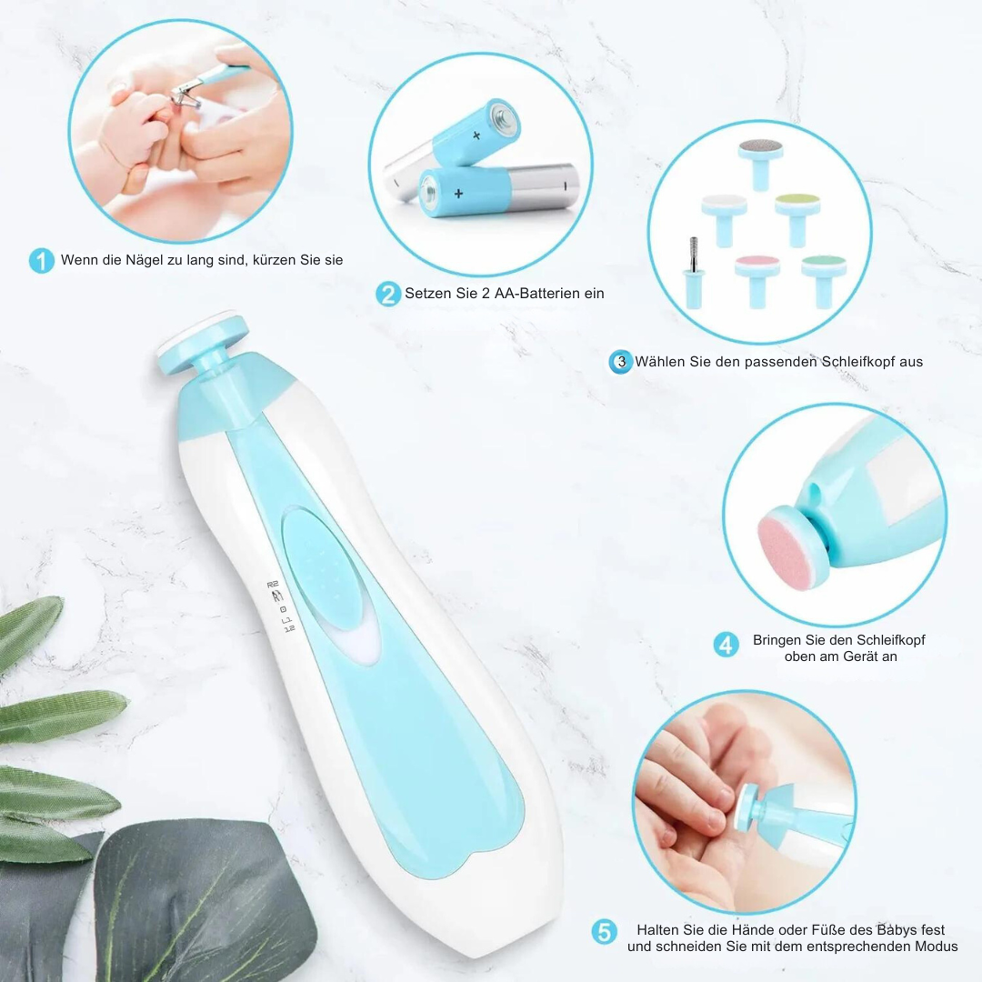 BabyCare™ Elektrische Baby-Nagelfeile – Sicher & Sanft