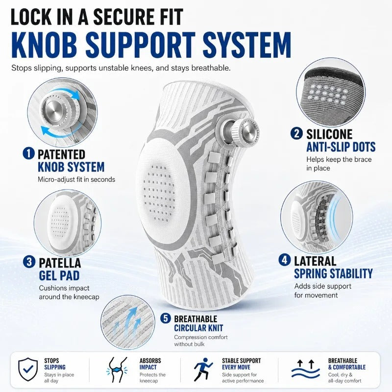 Knevia™ Kniebandage – Patella-Stabilisierung, Kompression & Schmerzlinderung