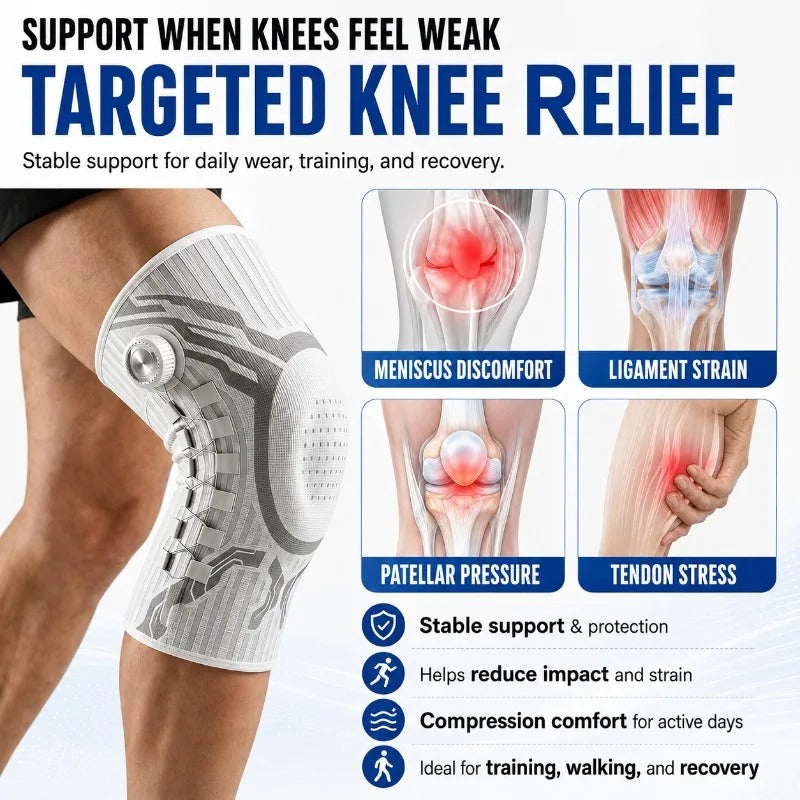 Knevia™ Kniebandage – Patella-Stabilisierung, Kompression & Schmerzlinderung