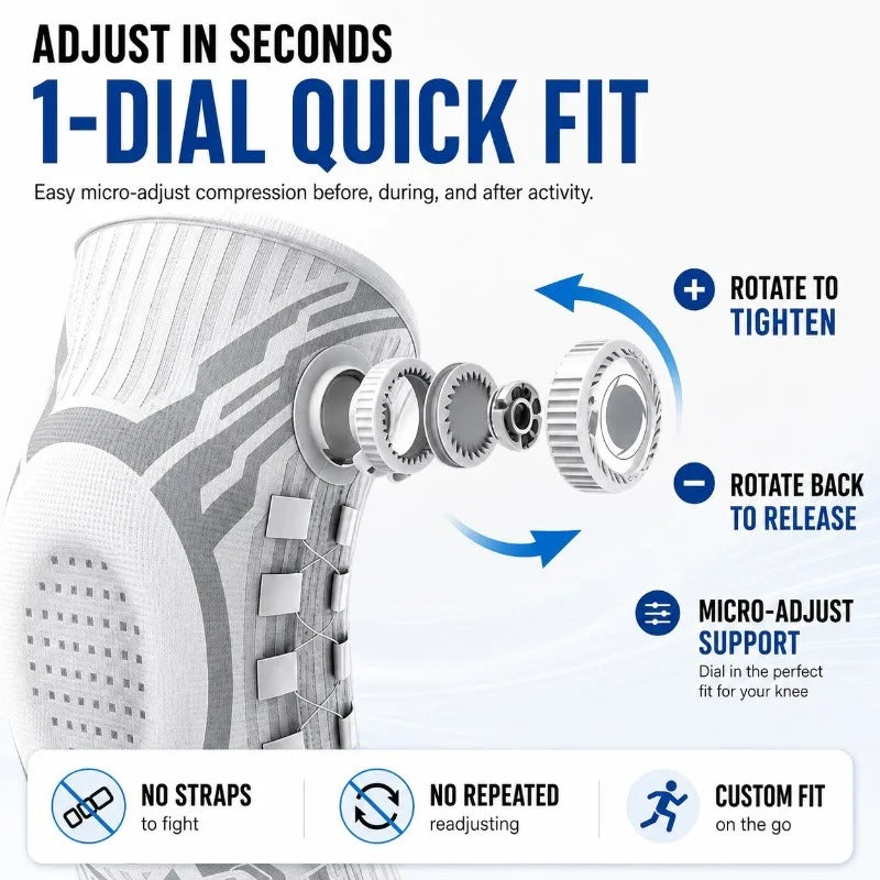 Knevia™ Kniebandage – Patella-Stabilisierung, Kompression & Schmerzlinderung