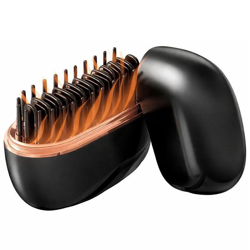 SwiftLuxe™ Kabellose Mini-Haarglättbürste – Haare glätten, Frizz bändigen & unterwegs stylen