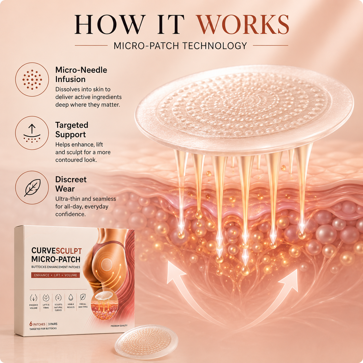 Sculptelle™ Micro-Patches – Straffere Haut & definierter wirkende Kurven