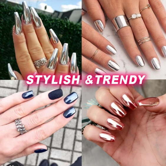 1+1 GRATIS | ChromeLuxe™ Metallic Mirror Nagellack – Für glänzende Chrome-Nägel in nur einer Schicht