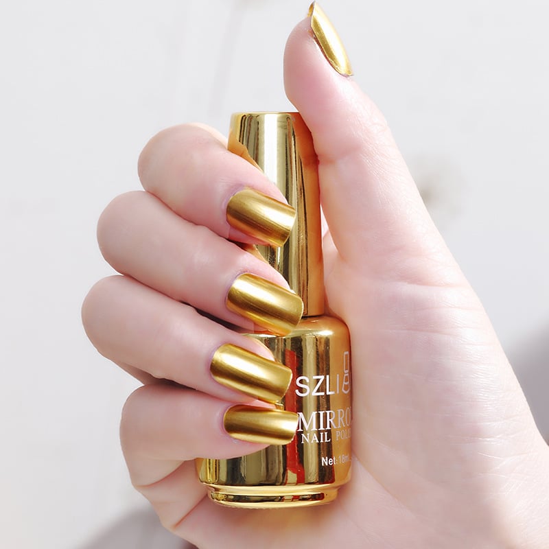 1+1 GRATIS | ChromeLuxe™ Metallic Mirror Nagellack – Für glänzende Chrome-Nägel in nur einer Schicht