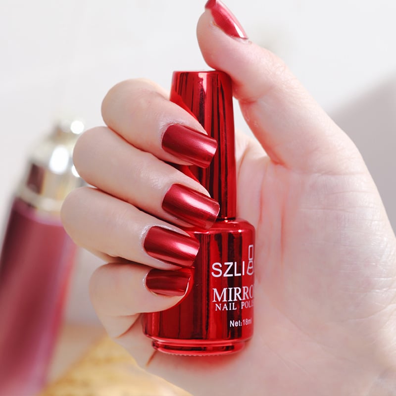 1+1 GRATIS | ChromeLuxe™ Metallic Mirror Nagellack – Für glänzende Chrome-Nägel in nur einer Schicht