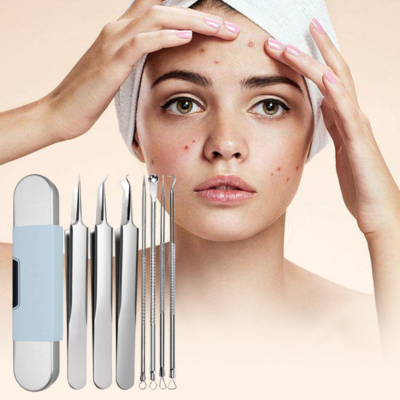 💓 Letzter Tag Rabatt 💥 Medizinische Mitesser-Pinzettenset（7-teiliges Set）