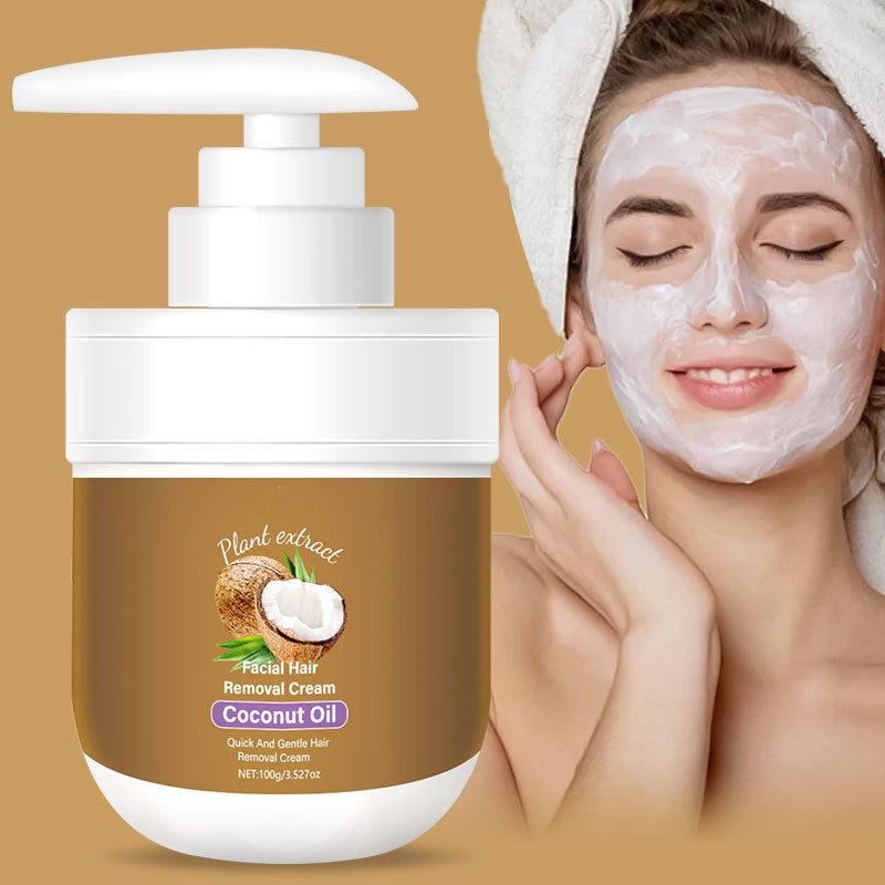 🥥✨ Haarentfernungs creme mit Kokosöl — Sanfte Haarentfernung