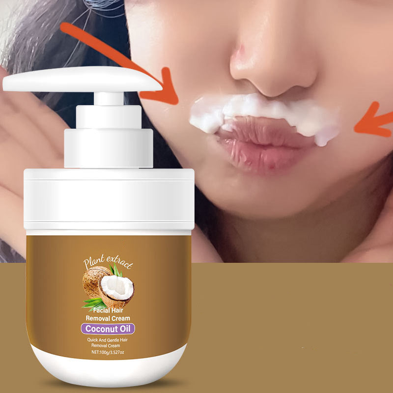 🥥✨ Haarentfernungs creme mit Kokosöl — Sanfte Haarentfernung