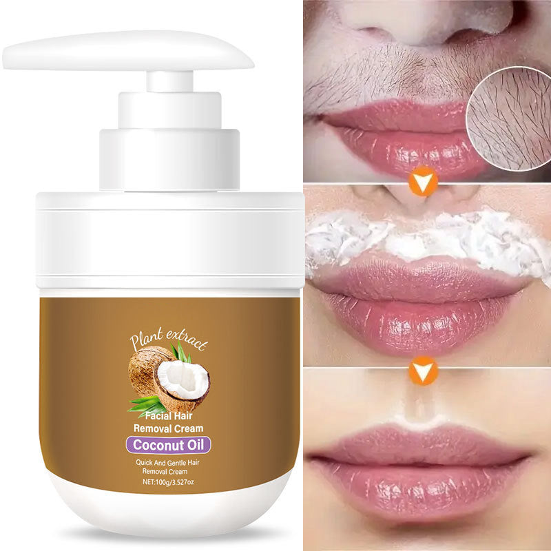 🥥✨ Haarentfernungs creme mit Kokosöl — Sanfte Haarentfernung
