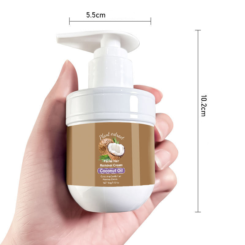 🥥✨ Haarentfernungs creme mit Kokosöl — Sanfte Haarentfernung
