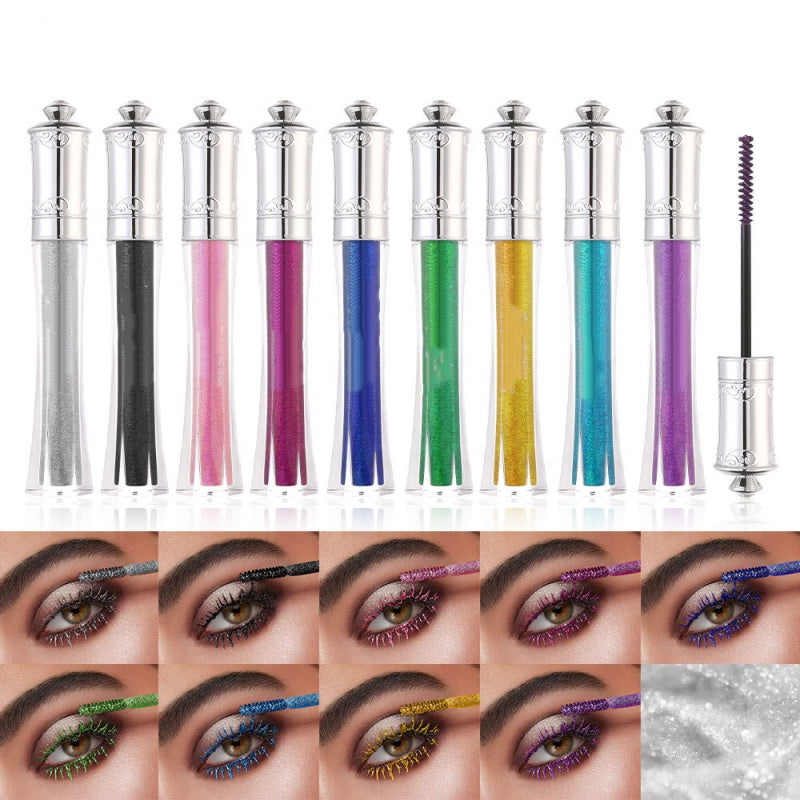 💎1 kaufen, 1 gratis dazu🌟Wasserfeste, funkelnde, farbige Mascara